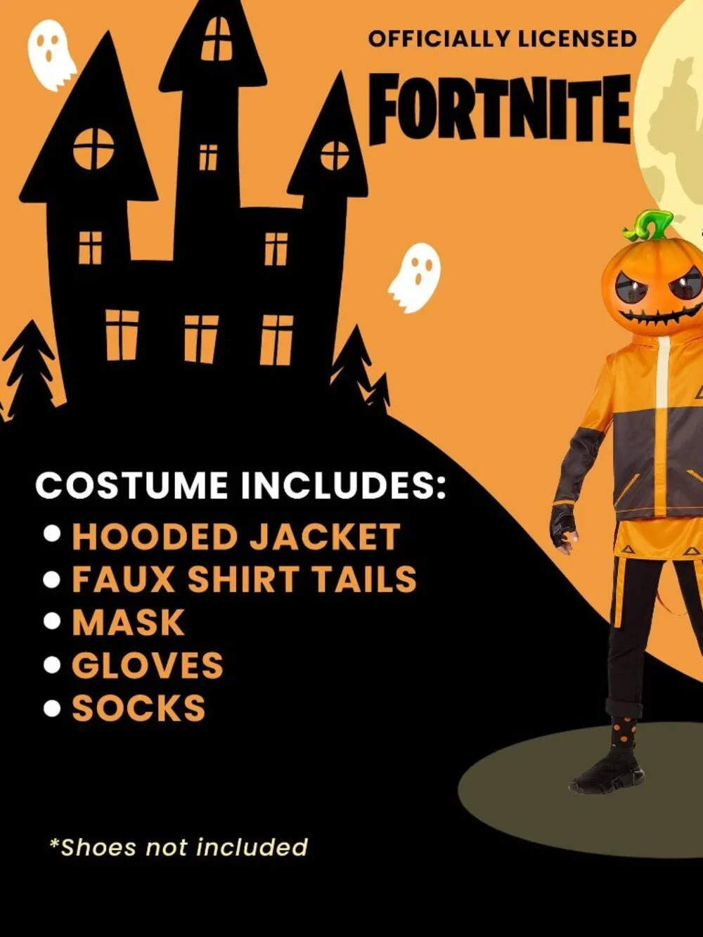 NEW Fortnite Punk Child Costume Large 10-12
